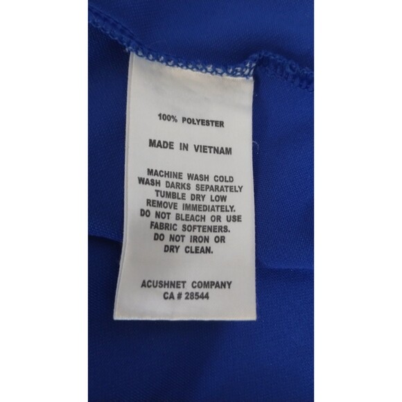 Footjoy royal blue short sleeve polo with white trim - mens Size xlarge - Picture 8 of 9